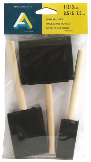 Foam Brush 3-Piece Set