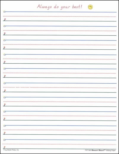 Smart Start 1-2 Writing Paper 100 Sheet pack