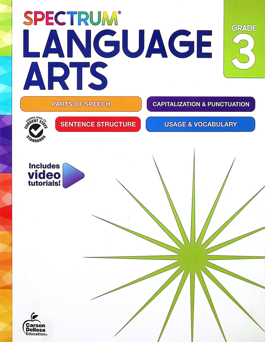 Spectrum Language Arts Workbook Grade 3 (2024 Edition)