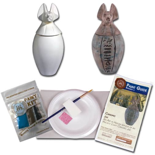 Ancient Egypt - Ramses II Canopic Jar D (Hands on History Pottery Kits)