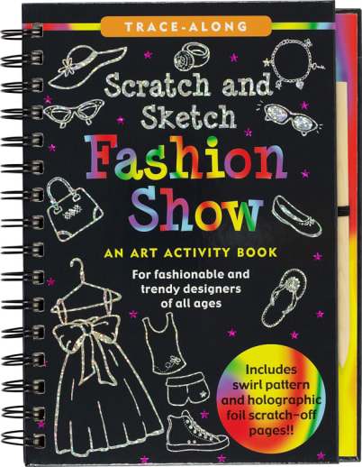 Fashion Show Trace-Along Scratch & Sketch Activity Book