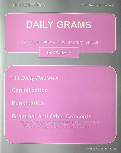 Daily Grams Grade 5 Teacher Edition