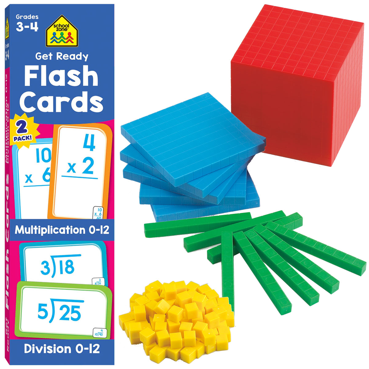 Generations Math 2 Flashcards and Block Manipulatives Only