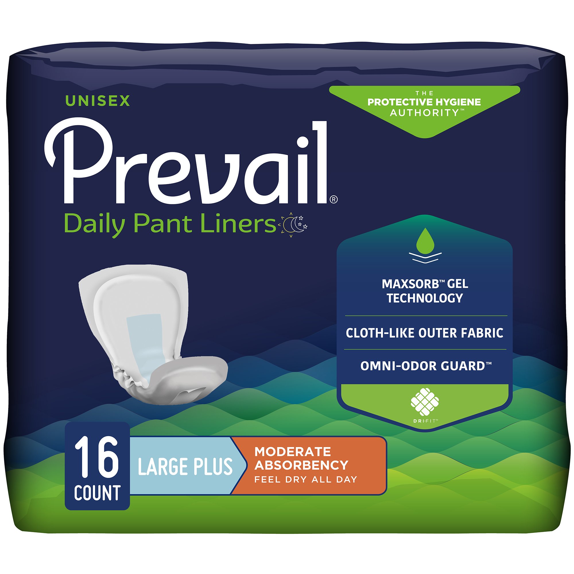 Prevail Daily Pant Liners Moderate Absorbency Bladder Control Pad, 28 Inch MK 747198