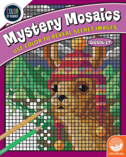 Color By Number Mystery Mosaics: Book 17