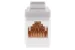 Cat6 RJ45 Inline Coupler Type Keystone Jack, White