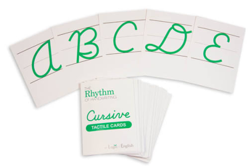 Rhythm of Handwriting Cursive Tactile Cards