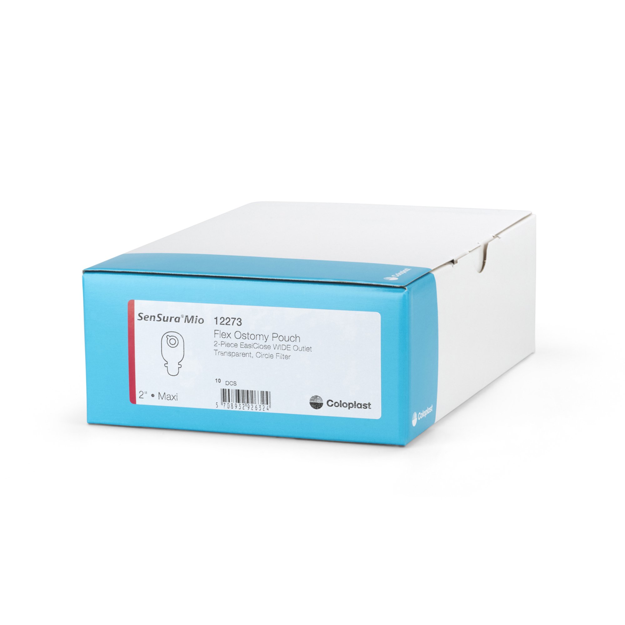 SenSura Mio Flex 2-Piece Transparent Ostomy Pouch, Red Match MK 891218