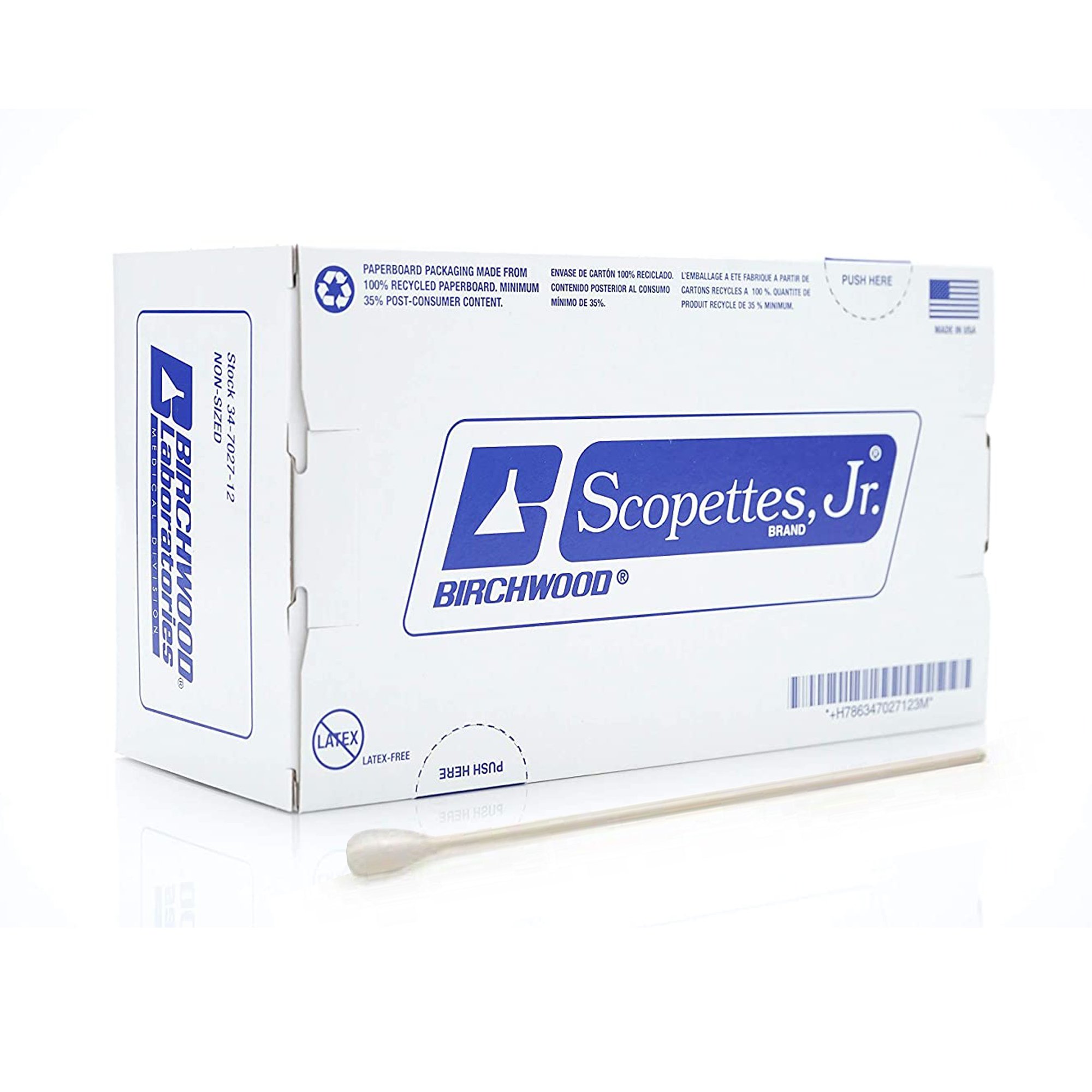 Scopettes Jr. OB/GYN Swabstick, 8 Inch Length MK 35628
