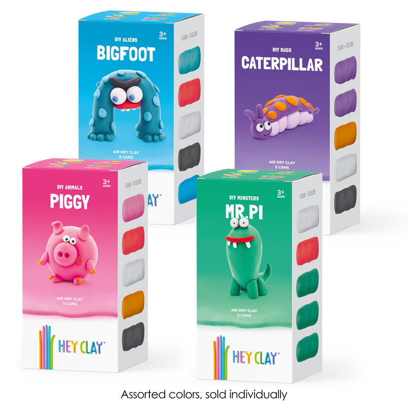 Hey clay Animals Series Box 18 Cans Multicolor