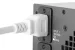 AC power cord, C14 to C19, 14 AWG, 4ft, White