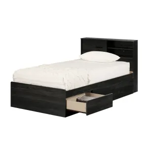 Storage Bed and Bookcase Headboard Set