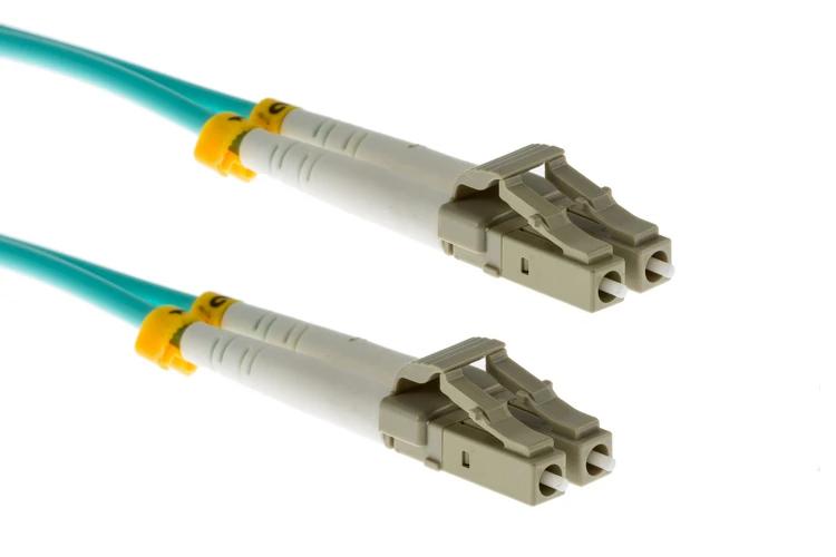 9M LC-LC OM3 10 Gig 50/125 Multimode Duplex Fiber Patch Cable