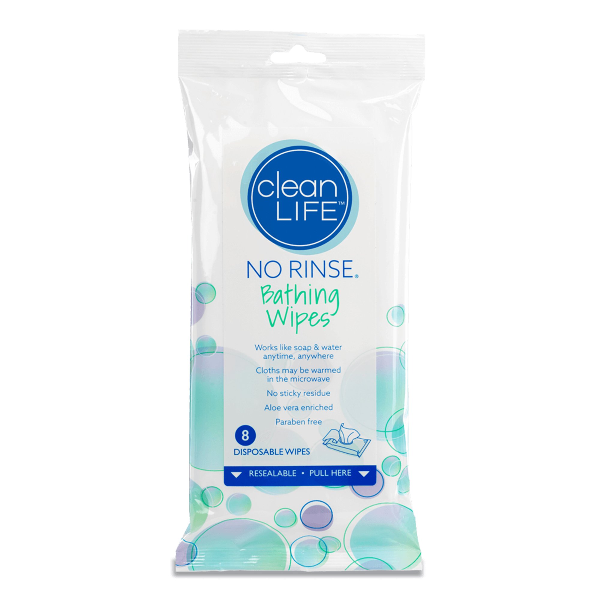 No Rinse Cleansing & Deodorizing Bath Wipes MK 928630