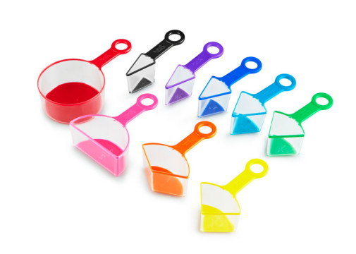 hand2mind Rainbow Fraction Liquid Measuring Cups