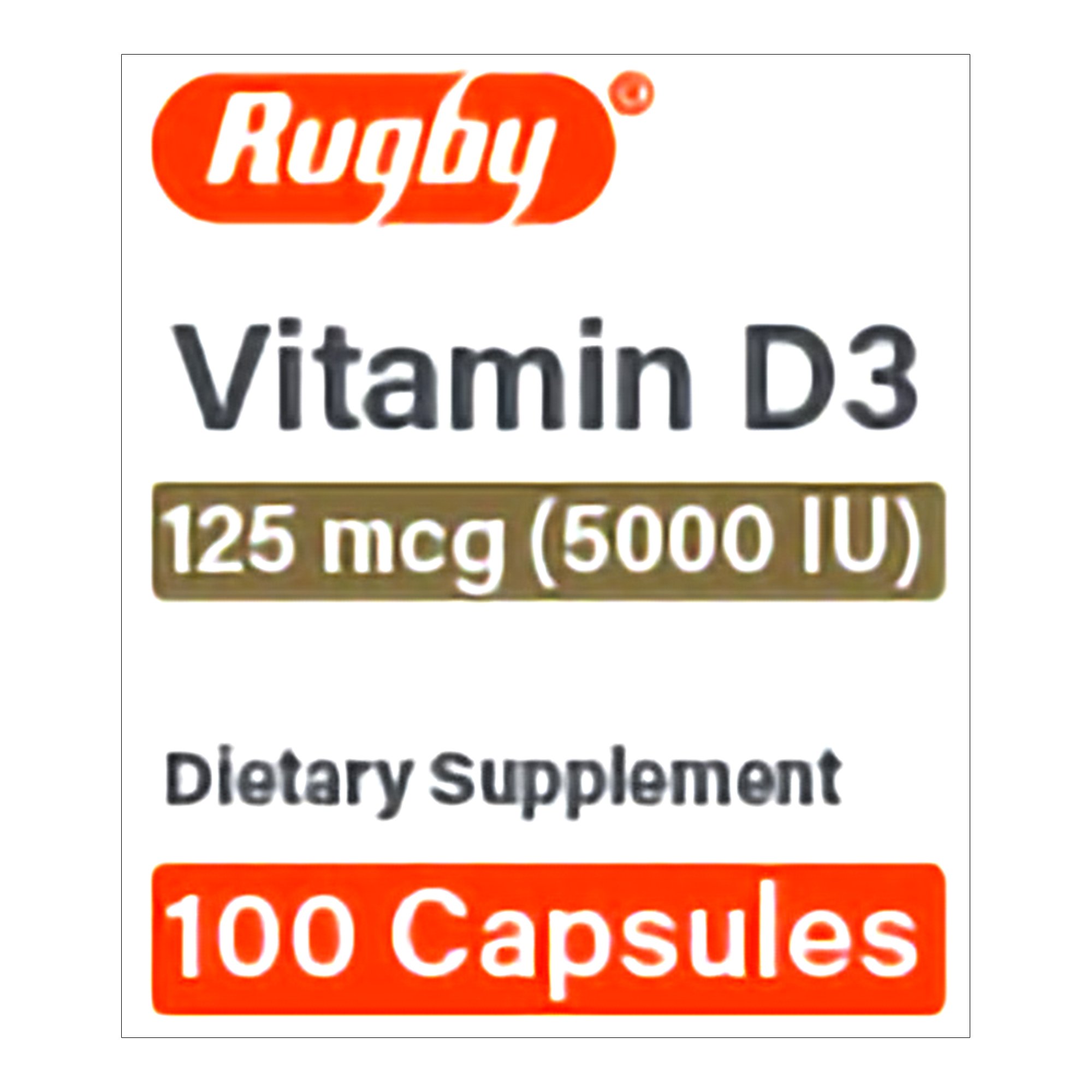 Vitamin Supplement Vitamin D3 125 mcg Strength Capsule 100 per Bottle MK 1166857