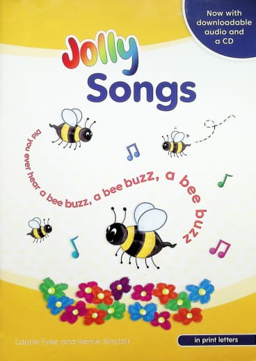 Jolly Songs Book and CD (in print letters)