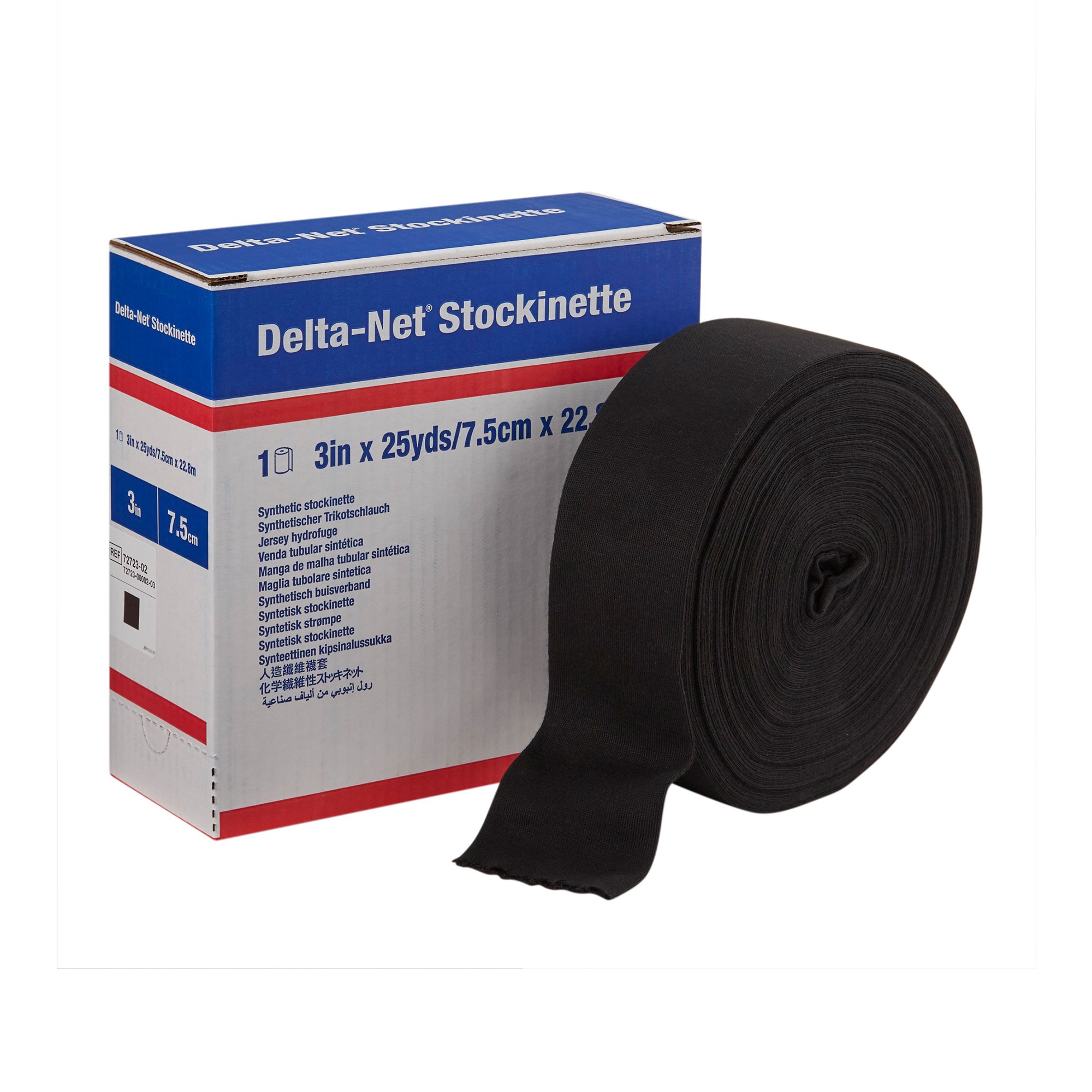 Delta-Net Black Synthetic Compression Stockinette, 3 Inch x 25 Yard MK 804572