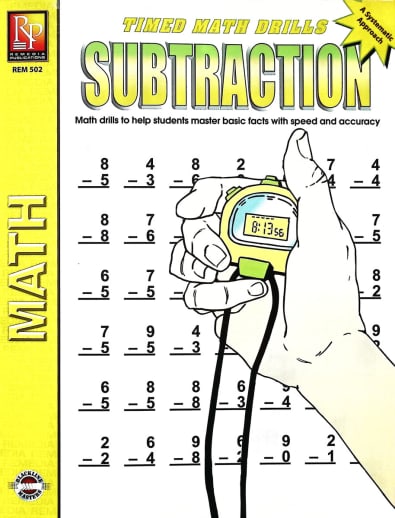 Timed Math Drills - Subtraction