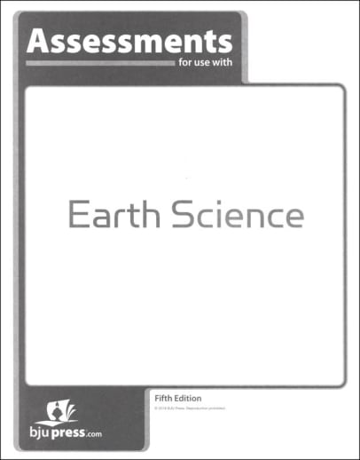 BJU Press Earth Science Assessments 5th Edition