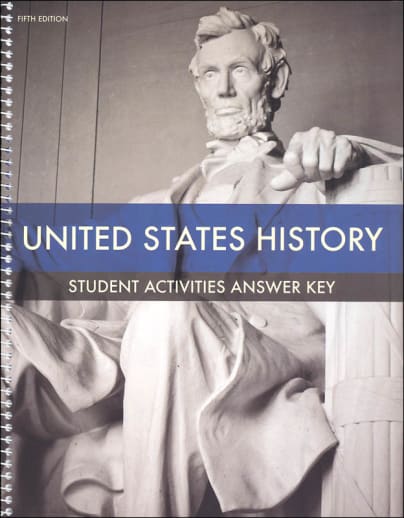 BJU Press United States History Student Activities Answer Key 5th Edition