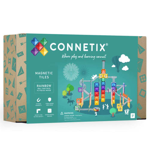 Connetix Rainbow Ball Run Pack (92 pieces)