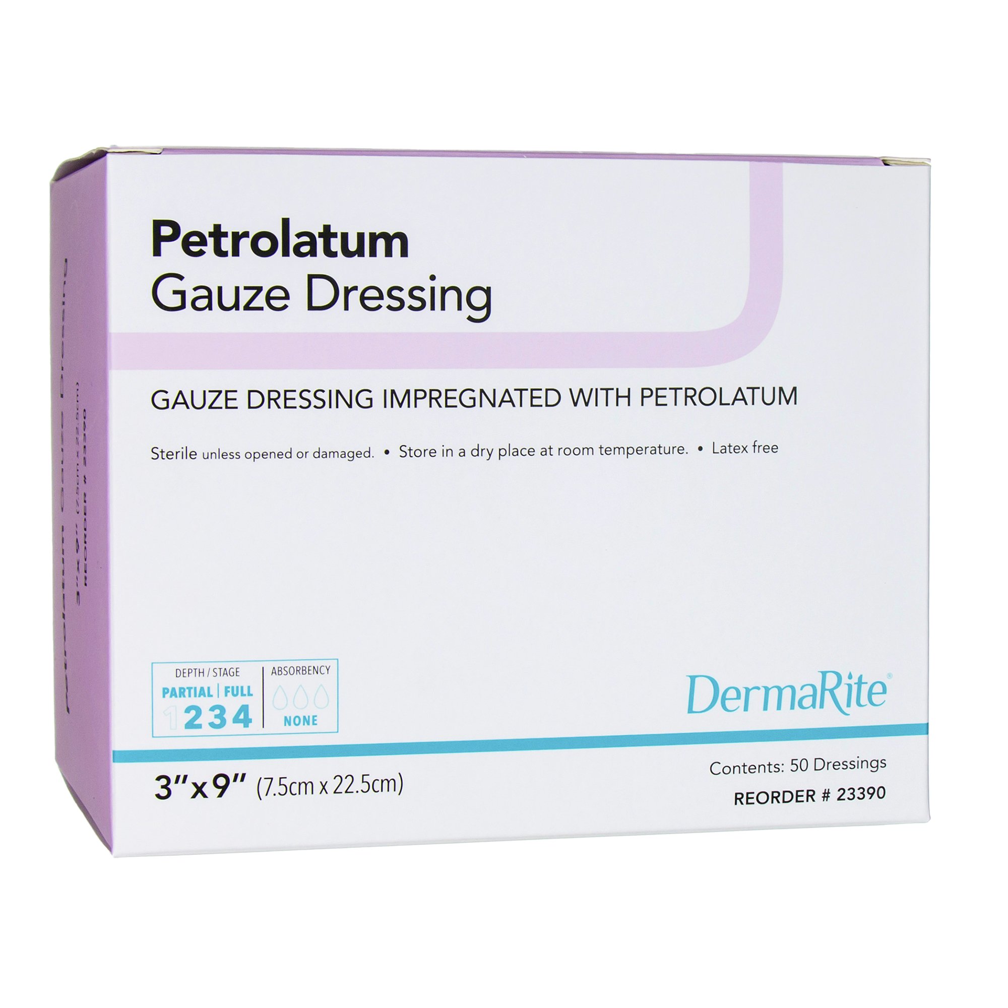 DermaRite Petrolatum Impregnated Dressing, 3 x 9 Inch MK 946690