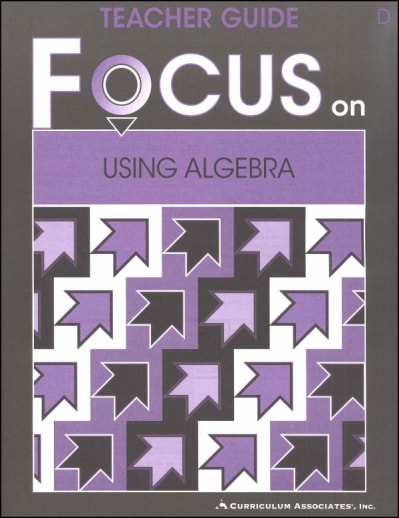 Using Algebra Teacher Guide D
