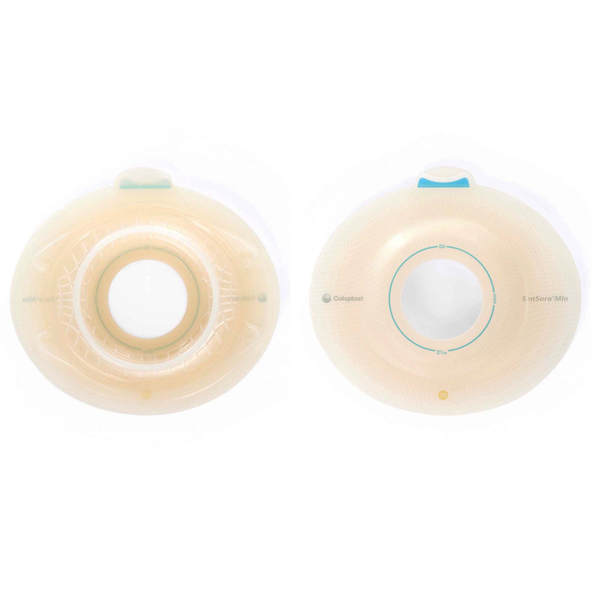 SenSura Mio Click Convex Deep Ostomy Barrier, 35 mm Stoma Opening, Blue Match MK 1006236