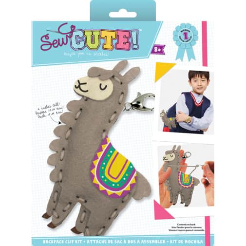 Sew Cute Felt Keychain Kit Llama