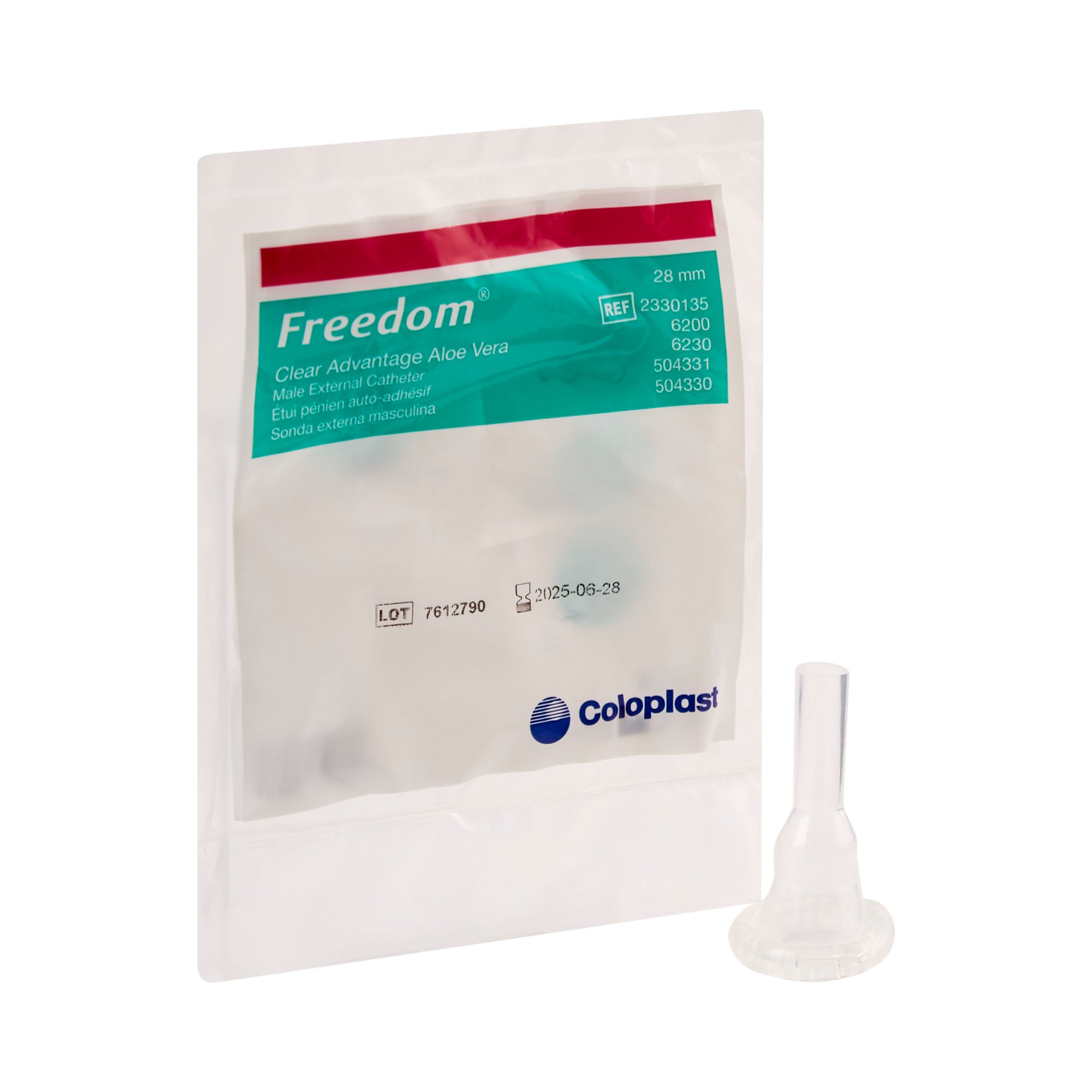 Freedom Clear Advantage Male External Catheter, Self-Adhesive, Medium, 28mm MK 205264
