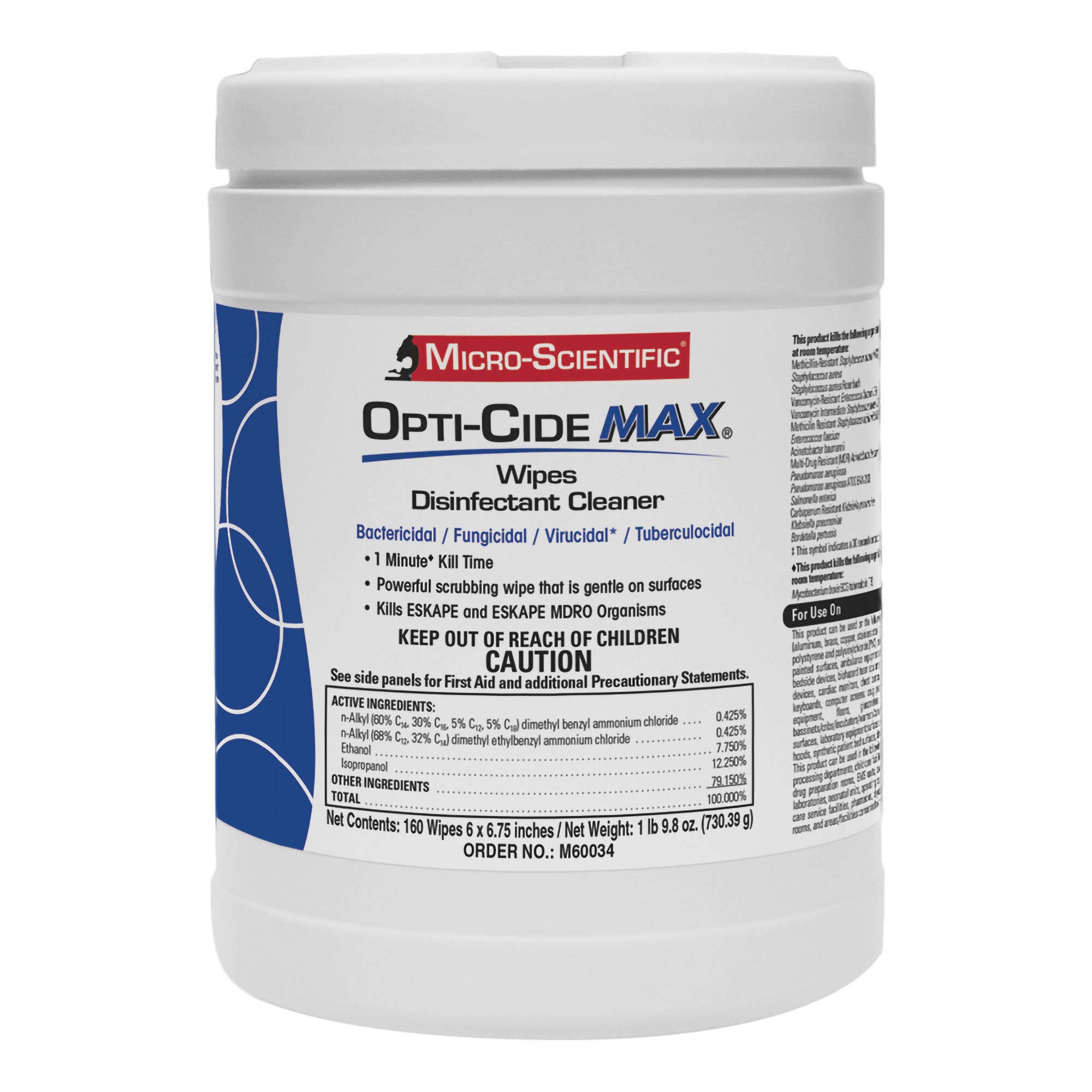 Opti-Cide Max Surface Disinfectant Cleaner Wipes MK 1100339