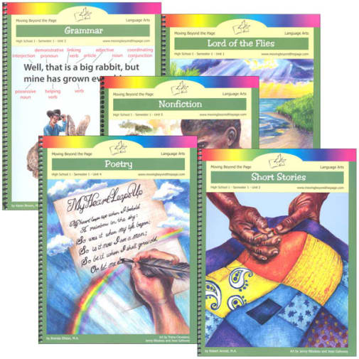 High School 1 Semester 1 Units 1-5 Literature Unit Package