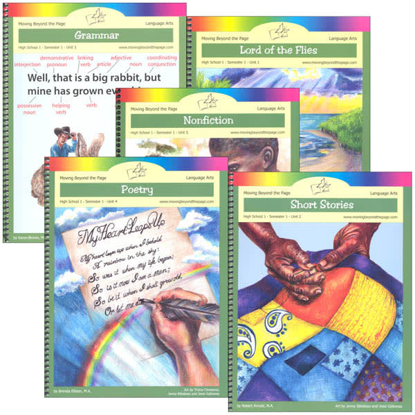 High School 1 Semester 1 Units 1-5 Literature Unit Package