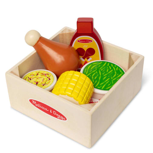 Melissa & Doug Dinner Picnic Box Play Food Set