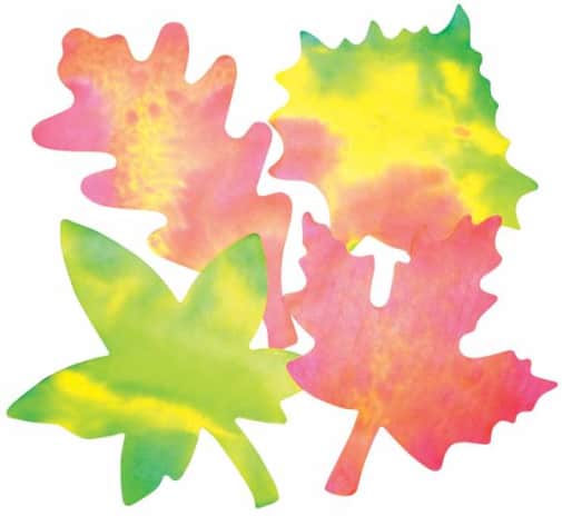 Color Diffusing Paper Leaves 9" x 7" - Pack of 80
