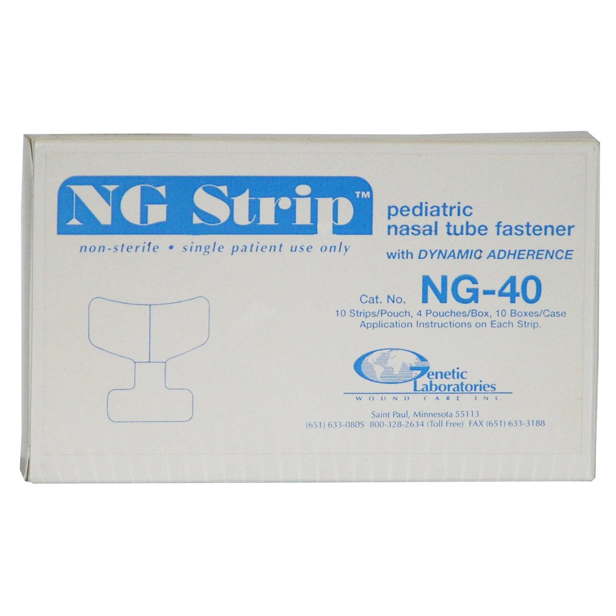 NG Strip Holder for use with Nasogastric and Nasal Feeding Tubes, Pediatric MK 455344