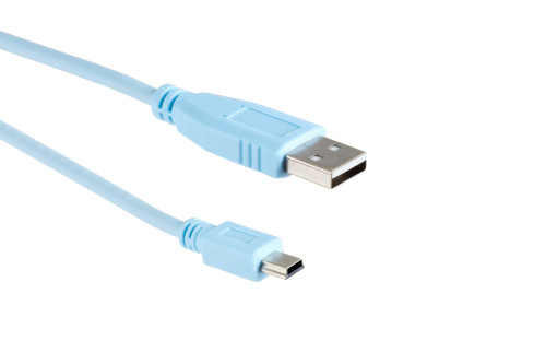 Image of Cisco Blue USB Console Cable, 6ft, Compatible, CAB-CONSOLE-USB
