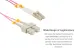 1M LC-SC OM4 40G 50/125 Multimode Duplex UPC Fiber Patch Cable, Violet