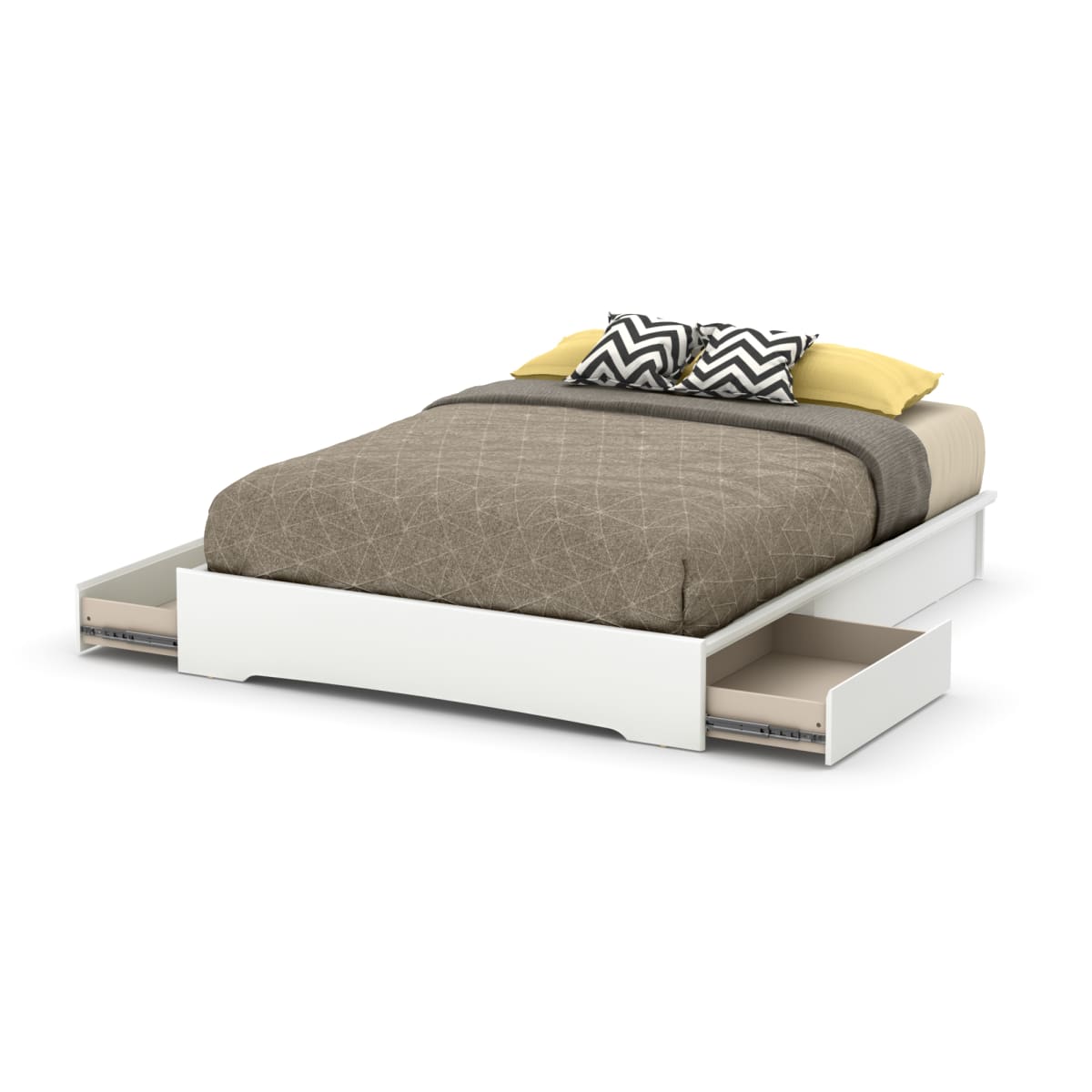Step One Platform Bed With 2 Drawers Master Bedroom Furniture S South Us For Designed And Manufactured In North America Step One Platform Bed With 2 Drawers, Platform Beds With Storage Queen Size