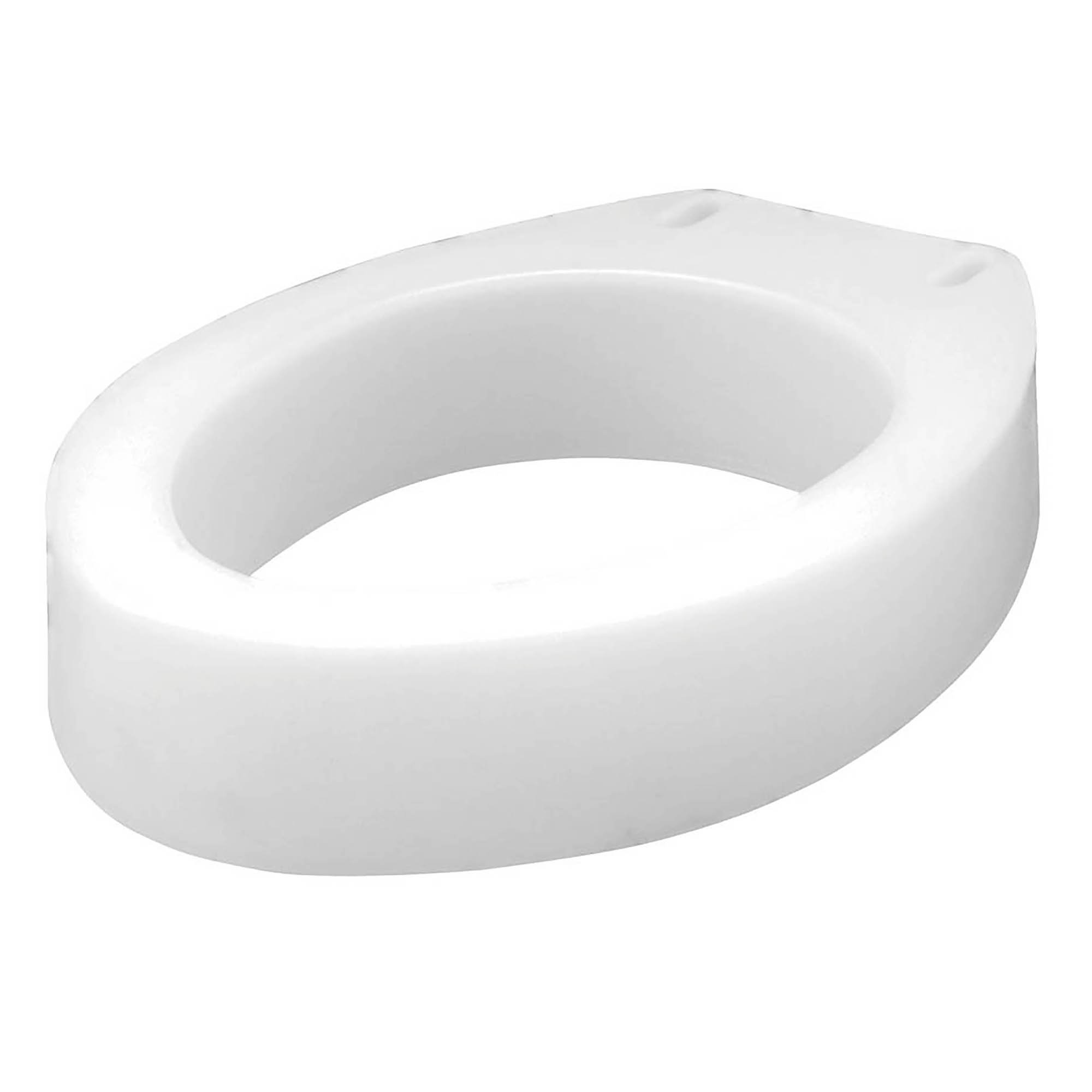 Carex Elongated Raised Toilet Seat, White, 3 Inches, 300 lbs. Capacity MK 443718