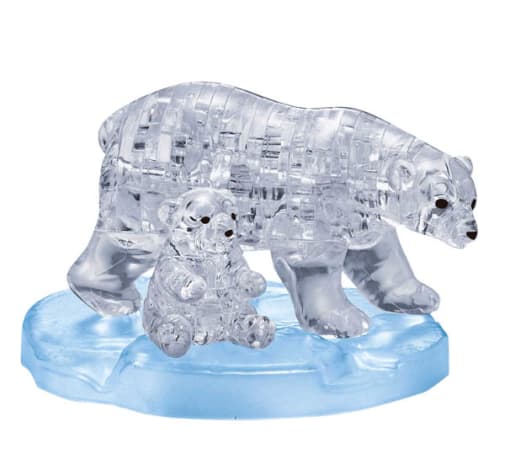 3D Crystal Puzzle - Polar Bear & Baby