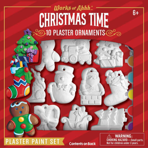 Ornaments 10 Pack - Plaster Paint Set