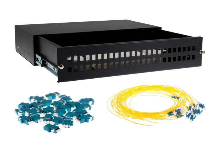 48 Port LC Single-Mode OS2 Fiber Patch Panel Bundle 48 Port LC Single-Mode OS2 Fiber Patch Panel Bundle