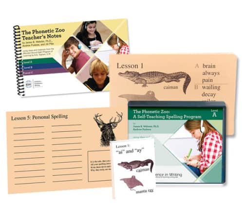 IEW Phonetic Zoo Spelling Level A Starter Set