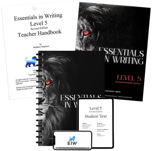 Essentials in Writing Level 5 Bundle with Assessment (Online Video Access, Textbook, Teacher Handbook and Assessment) 2nd Edition
