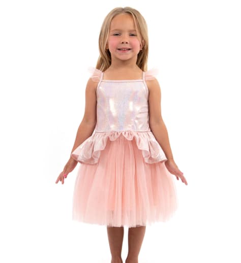 Little Adventures Rose Gold Tutu Dress, Size S (Ages 1-3)