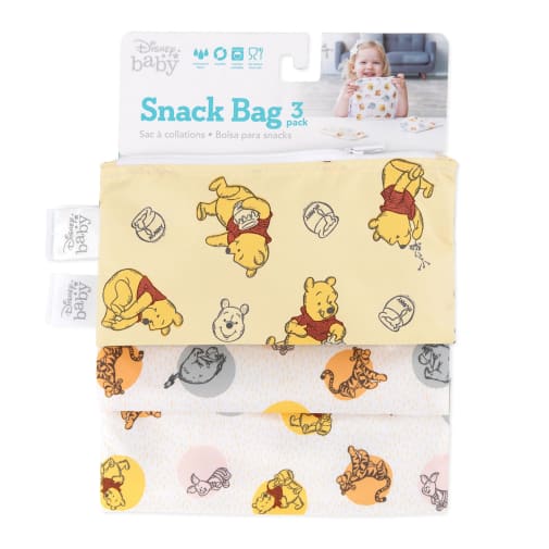 Reusable Snack Bag (3 pack) - Pooh Bear + Friends