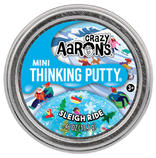 Crazy Aaron's Sleigh Ride Thinking Putty 2" Mini Tin
