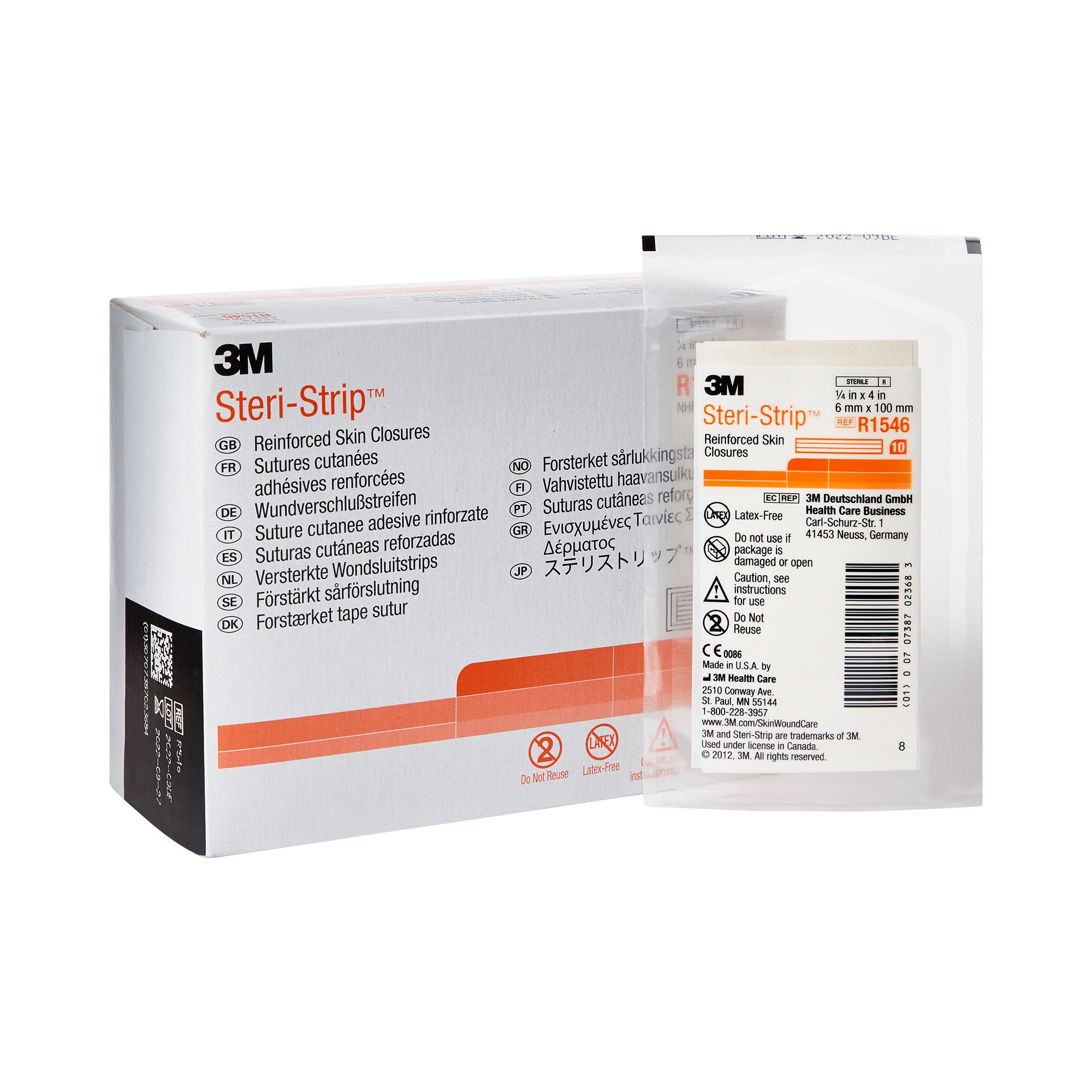 3M Steri-Strip Skin Closure Strip, 1/4 X 4 Inch MK 5784